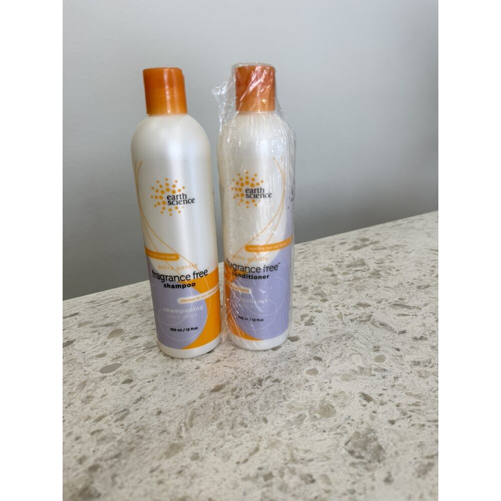 Earth Science Fragrance-Free Shampoo and conditioner 12 ounce